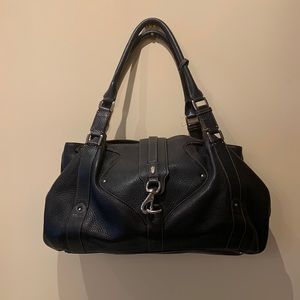 Cole Haan Black Pebbled Leather Satchel
